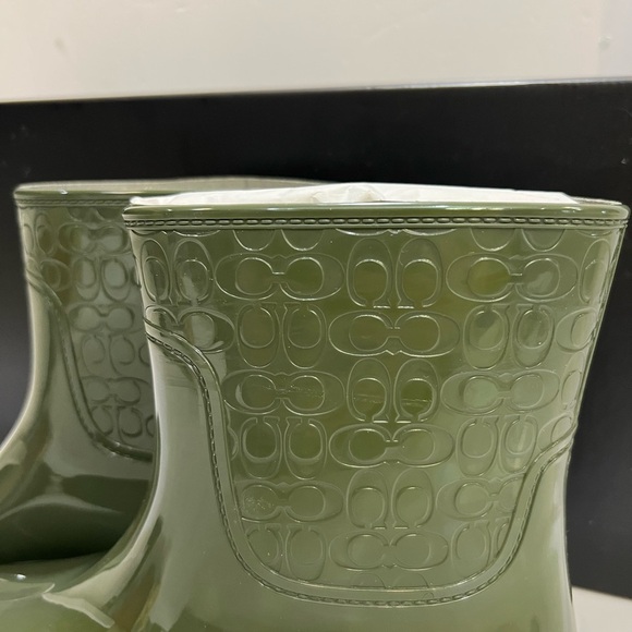 COACH 🥾NWT ✨ Rain boots 🏷️ size 8 woman’s - Picture 2 of 15